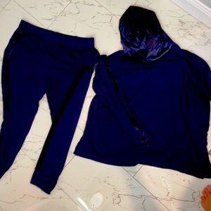Super cute EF sweat suit , hooded top with joggers .